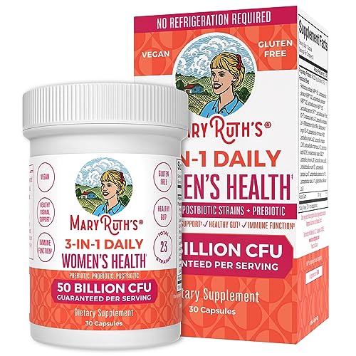 MaryRuth's 3-in-1 Daily Health Probiotics for Women | Clinically Tested | Hormone Support MaryRuth Organics uk supplements