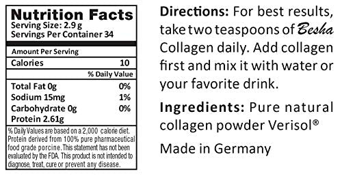 BESHA INC Verisol - Collagen Bioactive Peptides (Natural Collagen Powder) Made in Germany BESHA INC uk supplements