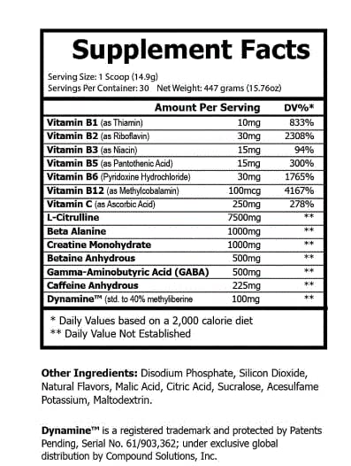 Real Anabolic Warrior / Pre-Workout Dietary Supplement/Increases Muscle Strength/Powder Real Anabolic Warrior uk supplements