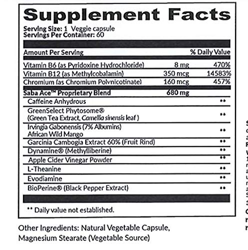 Saba ACE™- Weight Management, Suppress Hunger, Boost Energy, Enhance Mood Saba uk supplements