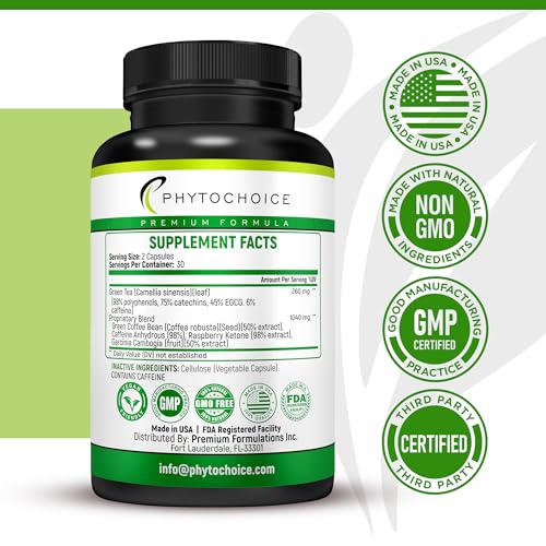 Green Tea Extract-Natural Appetite Suppressant for Weight Loss for Women and Men-Green PHYTOCHOICE uk supplements