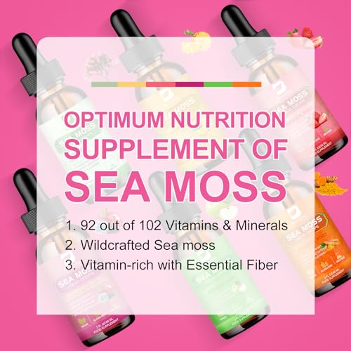 3000mg Sea Moss Liquid Drops - Organic Black Seed Oil & Irish Sea Moss B BEWORTHS uk supplements