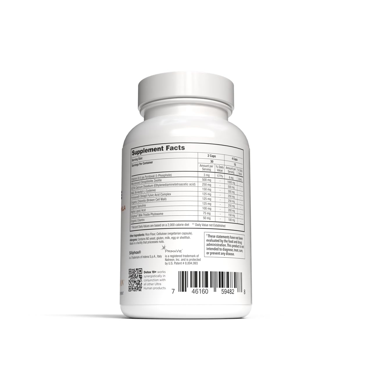 Ultra Human Daily Wellness Support – Heavy Metal Detox Cleanse, with Zeolite, Shilajit, Organic Chlorella & Spirulina, NAC & Alpha Lipoic. Supports Daily Detox, Cognition, Immune System -(Made in USA) Ultra Human uk supplements