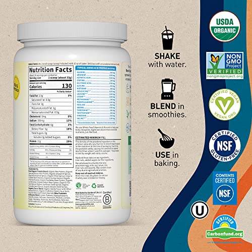 Garden of Life Organic Vegan Vanilla Protein Powder 22g Complete Plant Based Raw Protein Garden of Life uk supplements