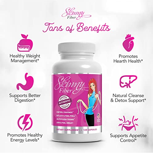 Skinny Fiber 120 Capsules, Appetite Suppressant Effective Weight Management for Women Skinny Fiber uk supplements