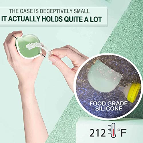 Silicone Retainer Case Soft Upgraded Cute Aligner Case Slim Partial Denture Case Container UZKEW uk supplements