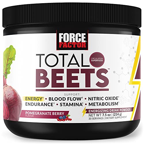 Force Factor Total Beets Energy Drink Mix, Superfood Beet Root Powder with Nitrates Force Factor uk supplements