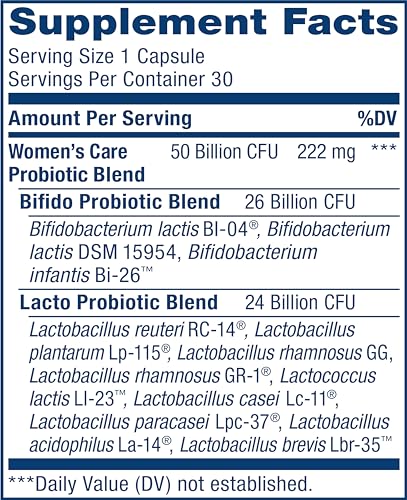 Renew Life Women's Probiotic Capsules, 50 Billion CFU Guaranteed, Supports Vaginal, Urinary Renew Life uk supplements