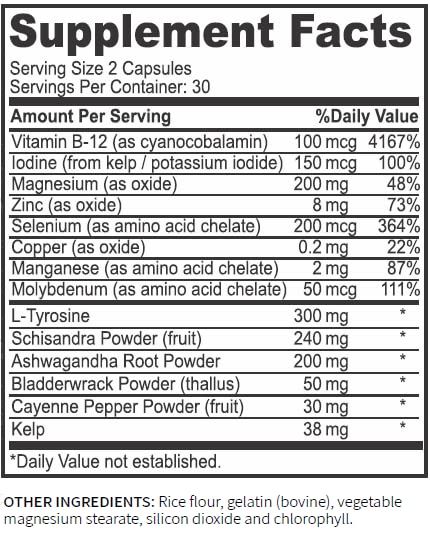 Research Labs Thyroid Support + Iodine Supplement - Energy, Metabolism, Focus Research Labs uk supplements