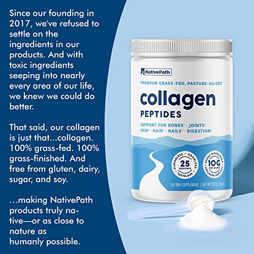 NativePath Collagen Peptides Protein - Hydrolyzed Type 1 & 3 Collagen Powder for Skin NativePath uk supplements