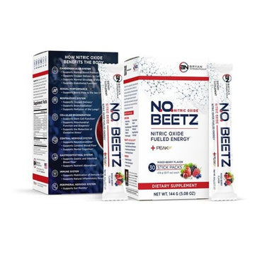 Bryan Nitriceuticals N.O. Beetz Nitric Oxide Fueled Energy Boost Supplement, Hydration & Cellular Energy Production Enhancer, Blend of Vitamins and Minerals (30 Servings) Bryan Nitriceuticals uk supplements