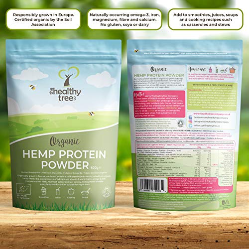Organic Hemp Protein Powder by TheHealthyTree Company - Harvested in Europe TheHealthyTree Company uk supplements