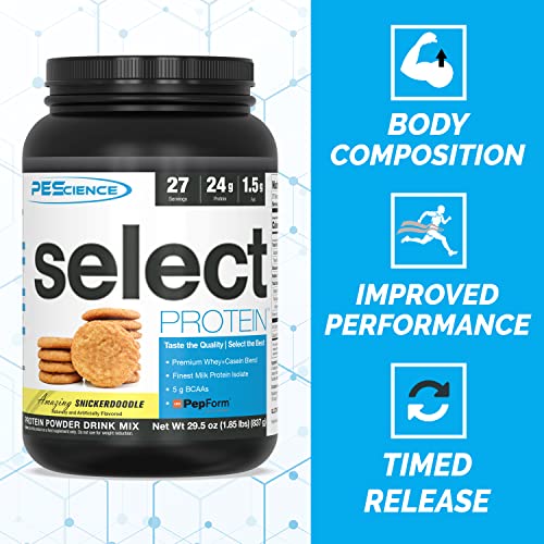 PEScience Select Low Carb Protein Powder, Snickerdoodle, 27 Serving, Keto Friendly PEScience uk supplements