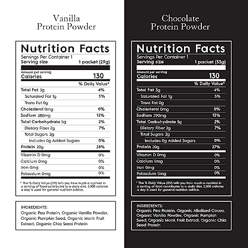 Truvani Organic Vegan Protein Powder Sample Pack - 20g of Plant Based Protein, Organic Truvani uk supplements