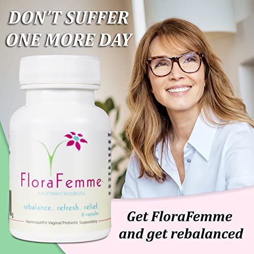FLORAFEMME - pH Vaginal Probiotics Suppository - Supports pH Balance of Yeast & Bacteria FLORAFEMME uk supplements