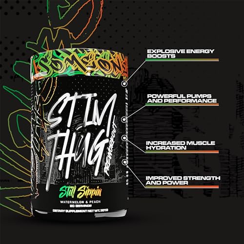 KILO LABS Pre Workout Powder | Stim Thug Preworkout for Men and Women | Hydrating KILO LABS uk supplements