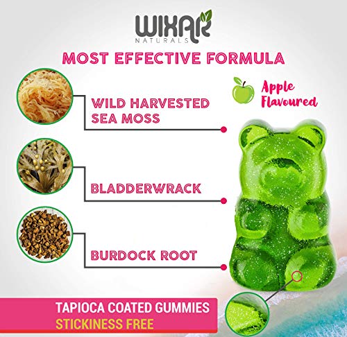 WIXAR NATURALS Sea Moss Gummies - Natural Irish Sea Moss and Bladderwrack WIXAR NATURALS uk supplements