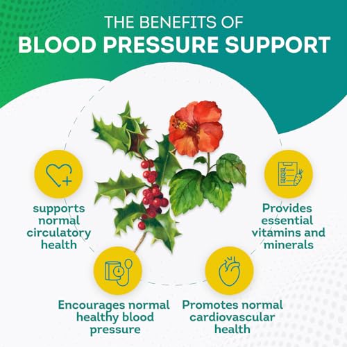 PurePremium Blood Pressure Support Supplement with Hawthorn, Hibiscus & Garlic Extract PurePremium Supplements uk supplements