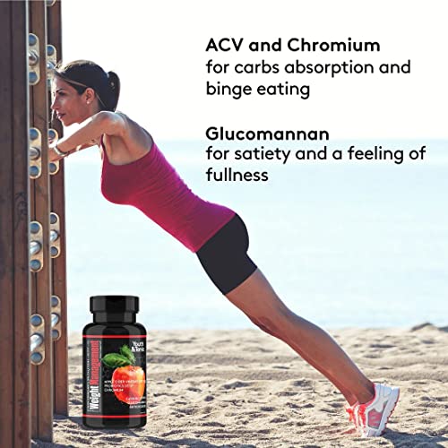 Youth & Tonic Natural Appetite Suppressant for Weight Loss / 1000 mg Apple Cider Youth & Tonic uk supplements