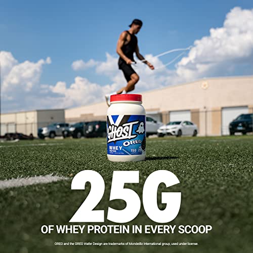 GHOST Whey Protein Powder, Oreo - 2LB Tub, 25G of Protein - Cookies & Cream Flavored GHOST uk supplements
