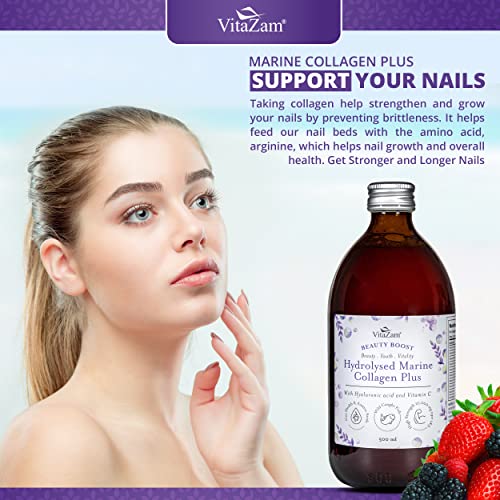 Diamond Elixir Marine Liquid Collagen Type 1 & 3 Hydrolysed Collagen Peptides 10000mg VitaZam uk supplements
