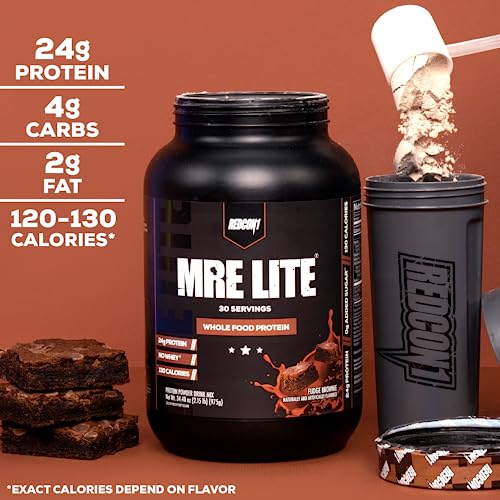 REDCON1 MRE Lite Whole Food Protein Powder, Blueberry Cobbler - Low Carb & Whey REDCON1 uk supplements
