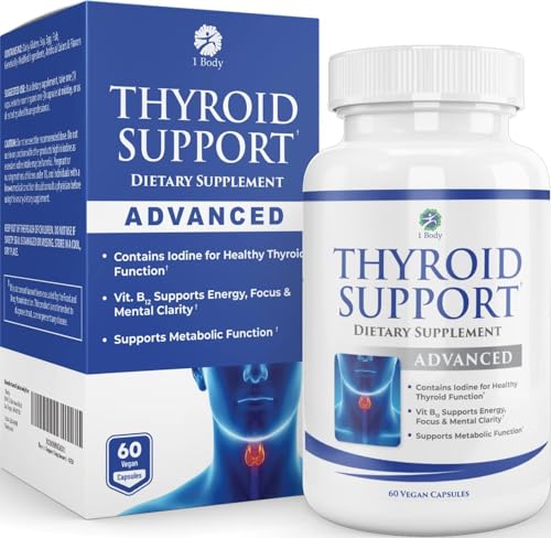 1 Body Thyroid Support Supplement with Iodine - Energy & Focus Support 1 Body uk supplements