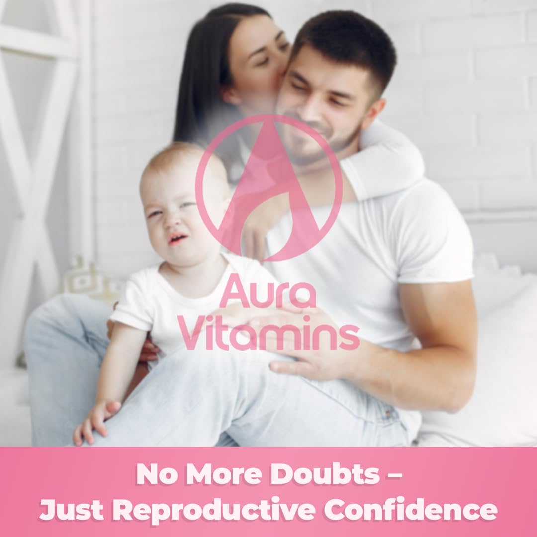 Fertili-t Female (90 Caps) Natural Fertility Support, Hormonal Balance & Prenatal Vitamins for Women, Conception Support, Natural Fertility Supplement with Aguaje & Red Maca (30-Day Supply) (1) AURA VITAMINS uk supplements