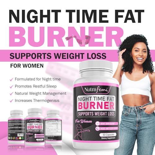 Nutrafemi Night time Fat Burner, Weight Loss Pills for Women – Thermogenic Fat Burner Nutrafemi uk supplements