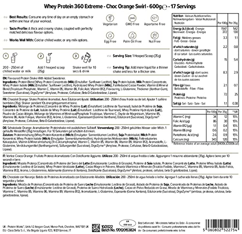 Protein Works - Whey Protein 360 Extreme | Added Vitamins | Muscle Building and Recovery Protein Works uk supplements