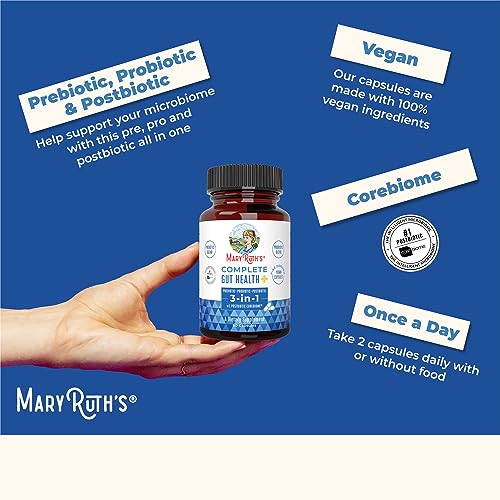MaryRuth's 3-in-1 Probiotics for Complete Gut Health | Gut Health Supplement for Women MaryRuth Organics uk supplements