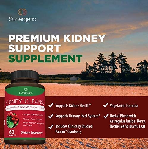Premium Kidney Cleanse Supplement – Powerful Kidney Support Formula with Cranberry Sunergetic uk supplements