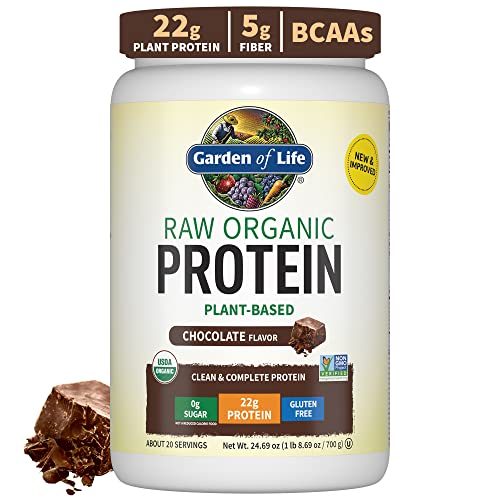 Garden of Life Vegan Protein Powder - 22g Raw Plant Protein, BCAAs, Probiotics Garden of Life uk supplements