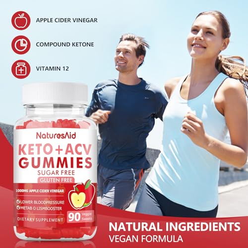 (2 Pack) 180 CT Keto Acv Gummies for Advanced Weight Loss & Belly Fat Burn - Pro Natures Aid uk supplements