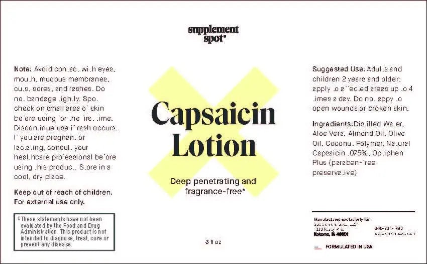 Supplement Spot Capsaicin Roll-On Cream 0.075% - Glucosamine Chondroitin MSM Gel with Bromelain – Joint & Muscle Care Bundle Supplement Spot uk supplements