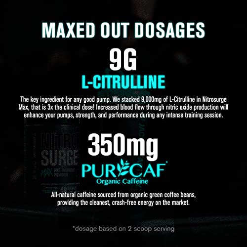 Jacked Factory Nitrosurge Max Nootropic Pre Workout Powder - Premium Pre Workout Jacked Factory uk supplements