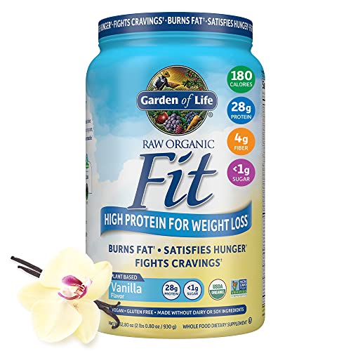 Garden of Life Raw Organic Fit Vegan Protein Powder Vanilla, 28g Plant Based Protein Garden of Life uk supplements
