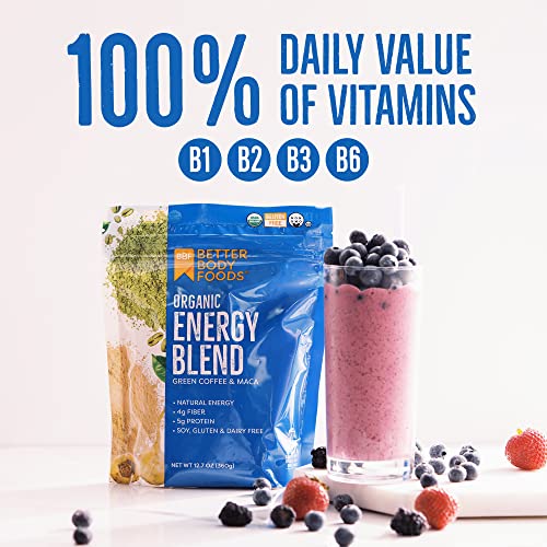 BetterBody Foods Organic Energy Blend, Plant-Based Natural Energy, Gluten-free, Non-GMO BetterBody Foods uk supplements