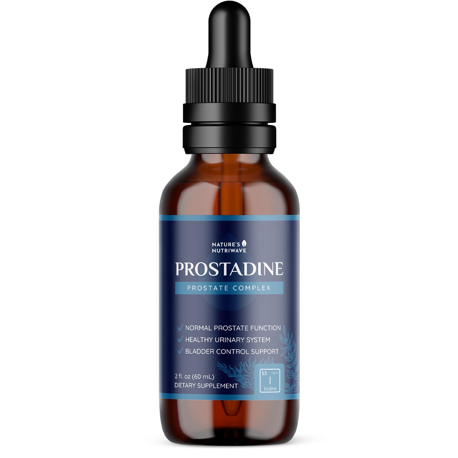 Prostadine – Daily Liquid Men’s Wellness Supplement with Iodine, Neem Oil, Saw Palmetto, Sea Botanicals & Pomegranate – Non-GMO, Stimulant-Free Formula – 2 fl oz (60 mL), 30 Servings, 1 Month Supply Nature’s NutriWave uk supplements