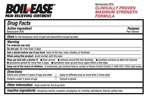 Boil Ease Pain Relieving Ointment, 2 Pack Boil Ease uk supplements