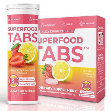 Superfood Tabs Detox Cleanse Drink - Fizzy Nutrition Supplement for Women and Men skinnytabs uk supplements