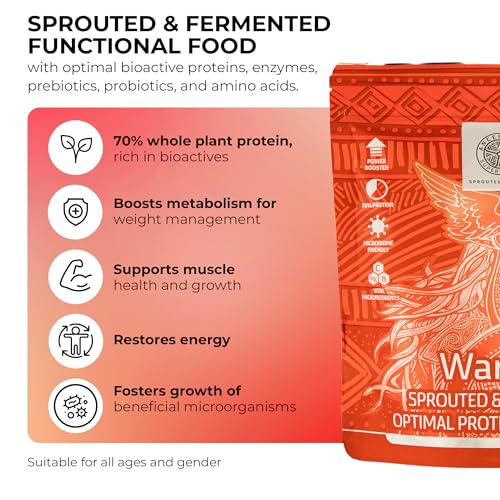 ANCESTRAL SUPERFOODS: Vegan Superfood Protein Powder, Gluten-Free Alkaline Fibre Supplement ANCESTRAL SUPERFOODS SPROUTED FOR LIFE uk supplements