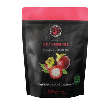 CS XanSense Immune System & Anti-oxidant Supplement- Mangosteen, Xanthones, & Vitamin C- Sugar Free Energy Drink Rich in Vitamins Common Sense Wellness Worldwide uk supplements