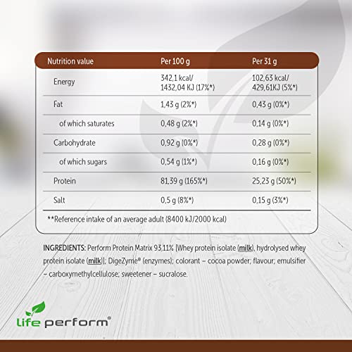 Protein Perform Whey Isolate & Hydrolysate Powder | Naturally Occurring Glutamine and Amino Acids Life Perform uk supplements