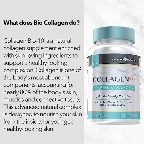 Collagen Bio-10 with Marine Collagen, Biotin & Co-Enzyme Q10 (60 Capsules) Evolution Slimming uk supplements