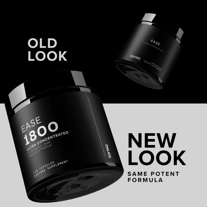 Toniiq Ease with DHM - Full Liver Support for a Night Out - 120 Capsules - 50x Super Concentrated Extract Toniiq uk supplements