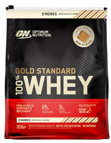 Optimum Nutrition Gold Standard 100% Whey Protein Powder, S'More Flavor, 5 Pound Optimum Nutrition uk supplements