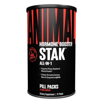 Animal Stak – Complete Natural Hormone Booster Supplement with Tribulus – Natural Testosterone Booster for Athletes – Contains Estrogen Blockers – 1 Month Cycle Animal uk supplements