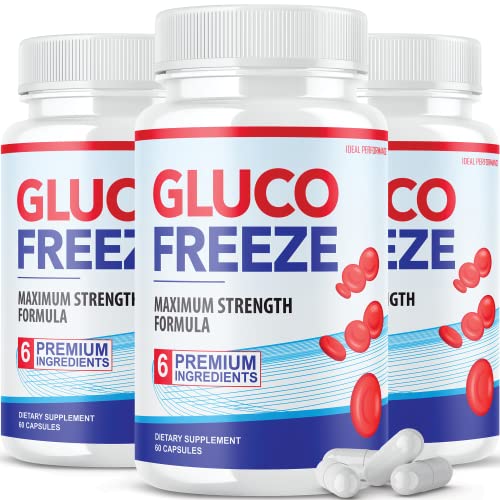 (3 Pack) Glucofreeze Pills - Official Formula Gluco Freeze Pills - Glucofreeze Pills Sugar IDEAL PERFORMANCE uk supplements