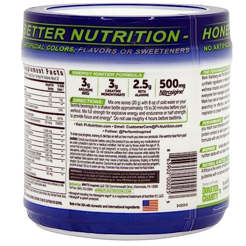PERFORMANCE INSPIRED Nutrition Pre-Workout Powder - Contains Citrulline - Nitrosigine PERFORMANCE INSPIRED uk supplements
